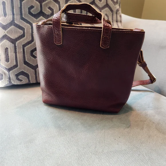 Portland Leather Goods Mini Crossbody Zippered Tote - Picture 2 of 3
